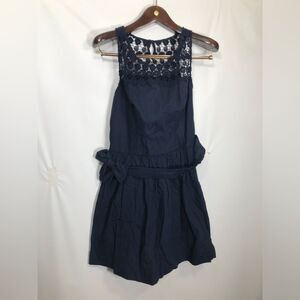 Women’s Hollister Navy Blue Lace A-Line Dress - Large Nwt